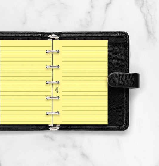 Yellow Ruled Notepaper Mini Refill