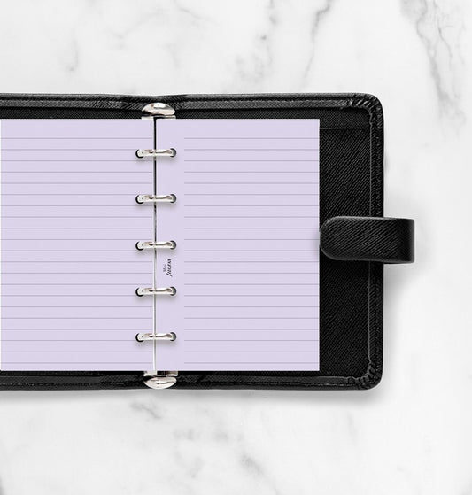 Lavender Ruled Notepaper Mini Refill