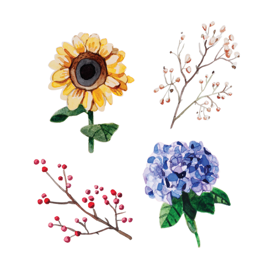 Mossery: Artist Series Stickers- Flowers 2
