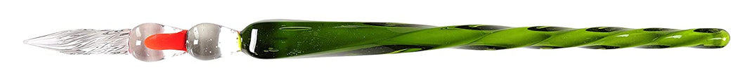 HERBIN SPIRAL GLASS PEN, GREEN