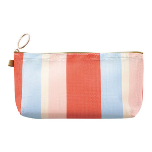Mesh Graphics Gusset pouch Stripe Red