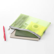 Load image into Gallery viewer, Pen &amp; Tool Pouch Mesh Yellow Green
