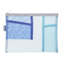 Load image into Gallery viewer, Pen &amp; Tool Pouch Mesh Light Blue
