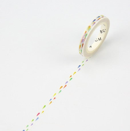 BGM Rainbow Star Slim Washi Tape