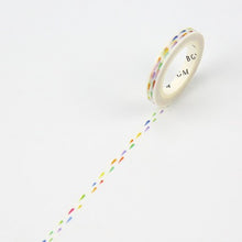Load image into Gallery viewer, BGM Rainbow Star Slim Washi Tape
