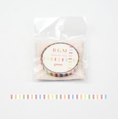 BGM  Crayon Slim Washi Tape