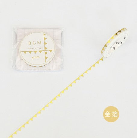 BGM Small Flags Slim Washi Tape
