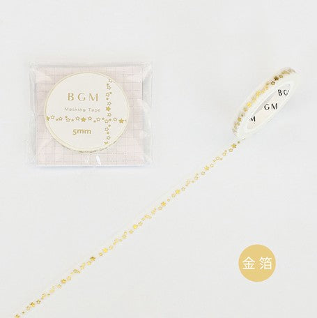 BGM Little Stars Slim Washi Tape