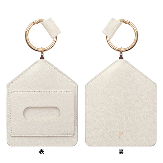 2-way Reel Case IC card & Key White