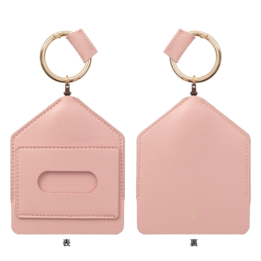 2-way Reel Case IC card & Key Pink