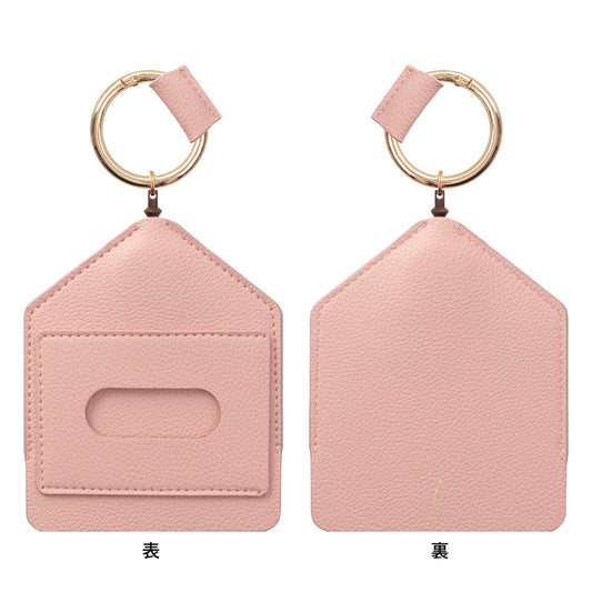 2-way Reel Case IC card & Key Pink