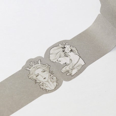 BGM Roll Sticky Note Girl Washi Tape