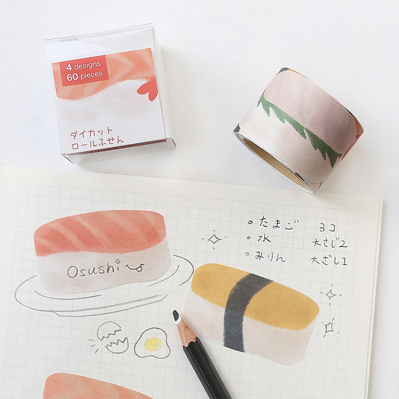 BGM Roll Sticky Note Sushi Washi Tape