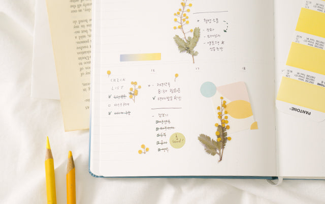 Appree Pressed flower sticker - Mimosa