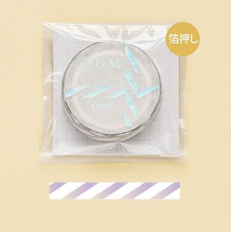 BGM Foiled Stripe Slim Washi Tape