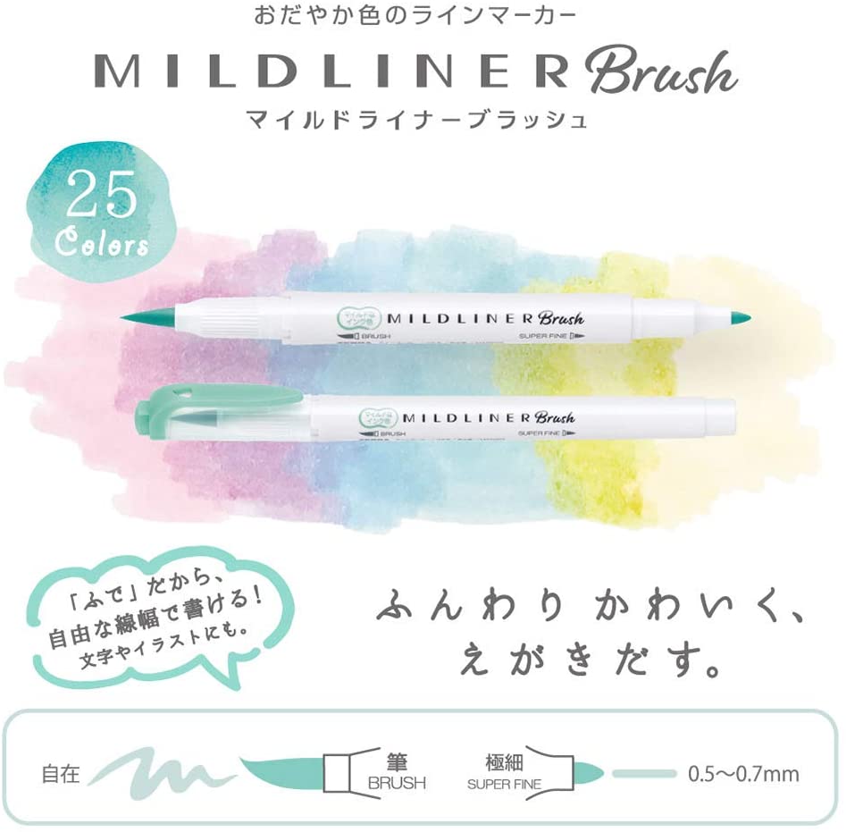 Zebra Mildliner- Orange 5 Colours Set
