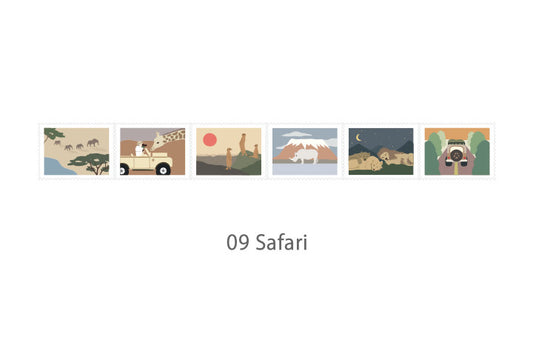 Dailylike Stamp- 09 Safari Masking Tape