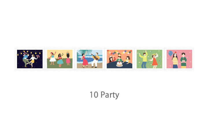 Dailylike Stamp- 10 Party Masking Tape