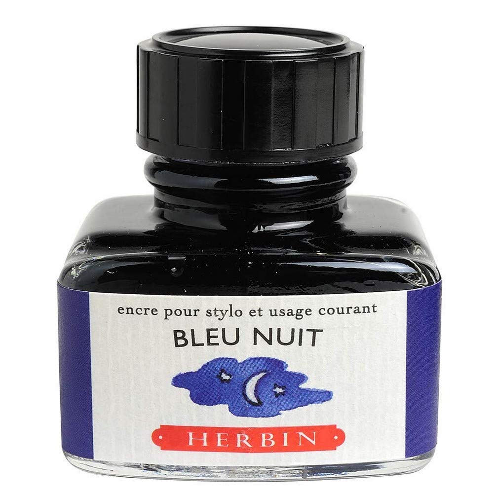 Herbin"D" Ink Bottle (Bleu Nuit - 30ML)