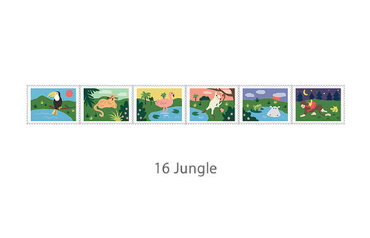 Dailylike Stamp- 16 Jungle Masking Tape