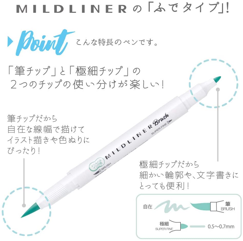 Zebra Mildliner- Orange 5 Colours Set