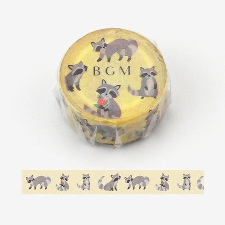 BGM Raccoon Washi Tape
