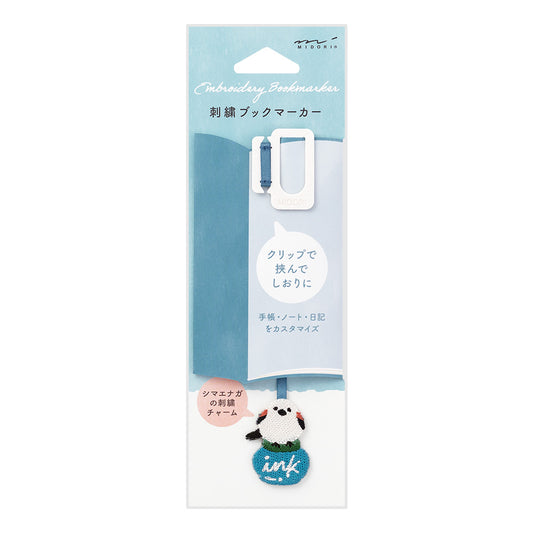 Bookmark Embroidery Long-tailed Tit