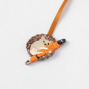 Bookmarker Embroidery Hedgehog