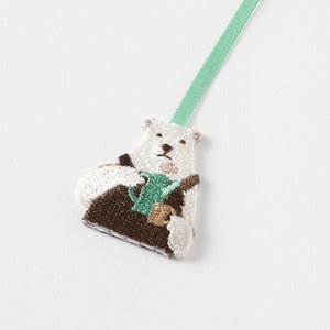 Bookmarker Embroidery Polar bear