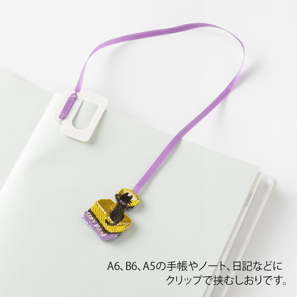 Bookmarker Embroidery Cat