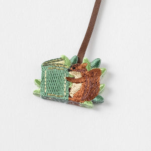 Bookmarker Embroidery Squirrel