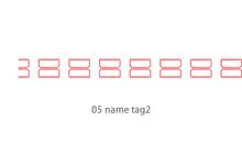 Load image into Gallery viewer, Dailylike Wide - 05 name tag2 Masking Tape
