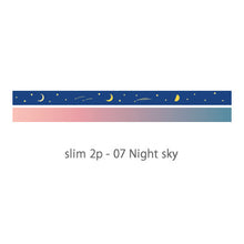 Load image into Gallery viewer, Dailylike Slim 2p - 07 Night sky Masking Tape
