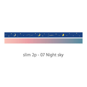 Dailylike Slim 2p - 07 Night sky Masking Tape