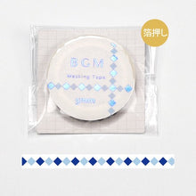 Load image into Gallery viewer, BGM Foiled Square Slim Washi Tape

