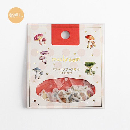 BGM Foil Stamping Mushroom Decoration Stickers