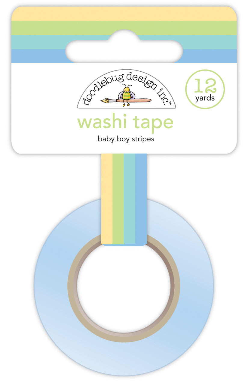 Baby Boy Stripes Washi Sample