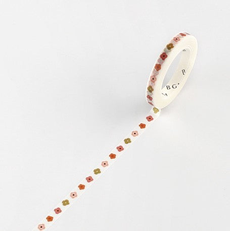 BGM Small Flower Slim Washi Tape