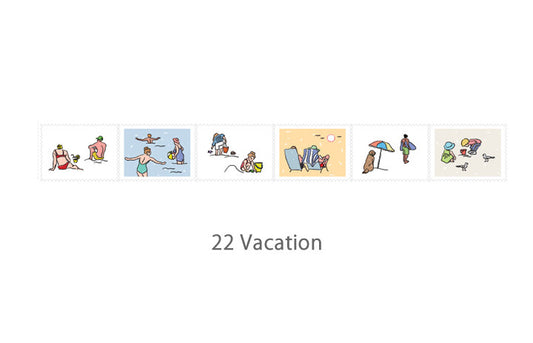 Dailylike Stamp- 22 Vacation Masking Tape
