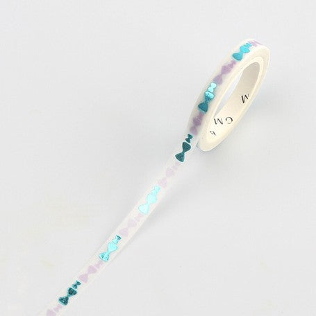 BGM Little Ribbon Purple Slim Washi Tape
