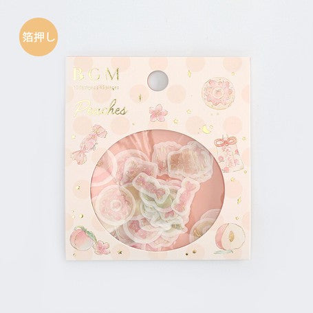 BGM Foil Stamping Pink Story Decoration Stickers