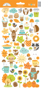 Pumpkin Spice Icons Sticker