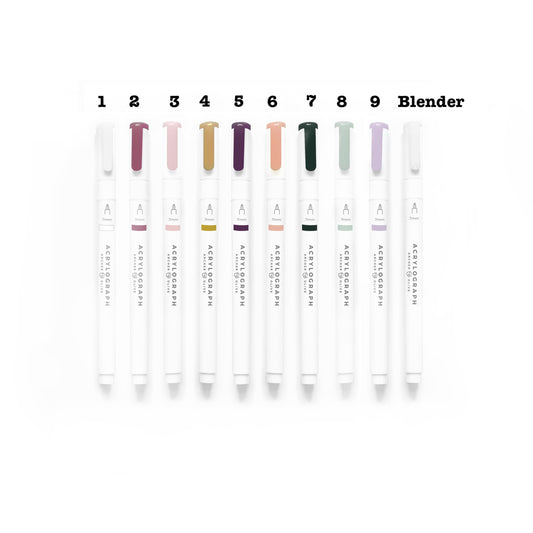 Acrylograph Pens Warm Fall Collection 0.7mm Tip
