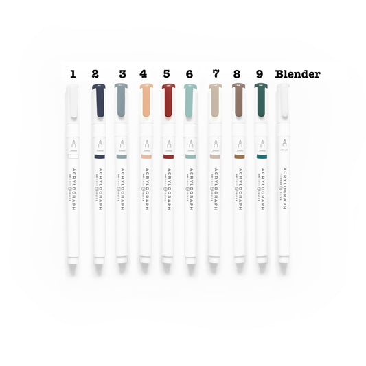 Acrylograph Pens Cool Fall Collection 0.7mm Tip