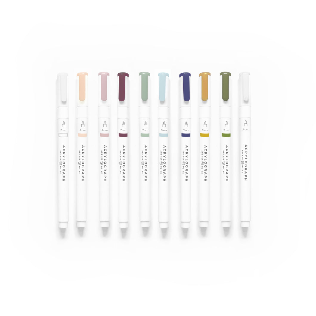 Acrylograph Pens Jewel Collection 0.7mm Tip