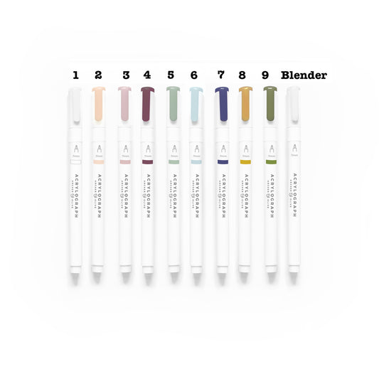 Acrylograph Pens Jewel Collection 0.7mm Tip
