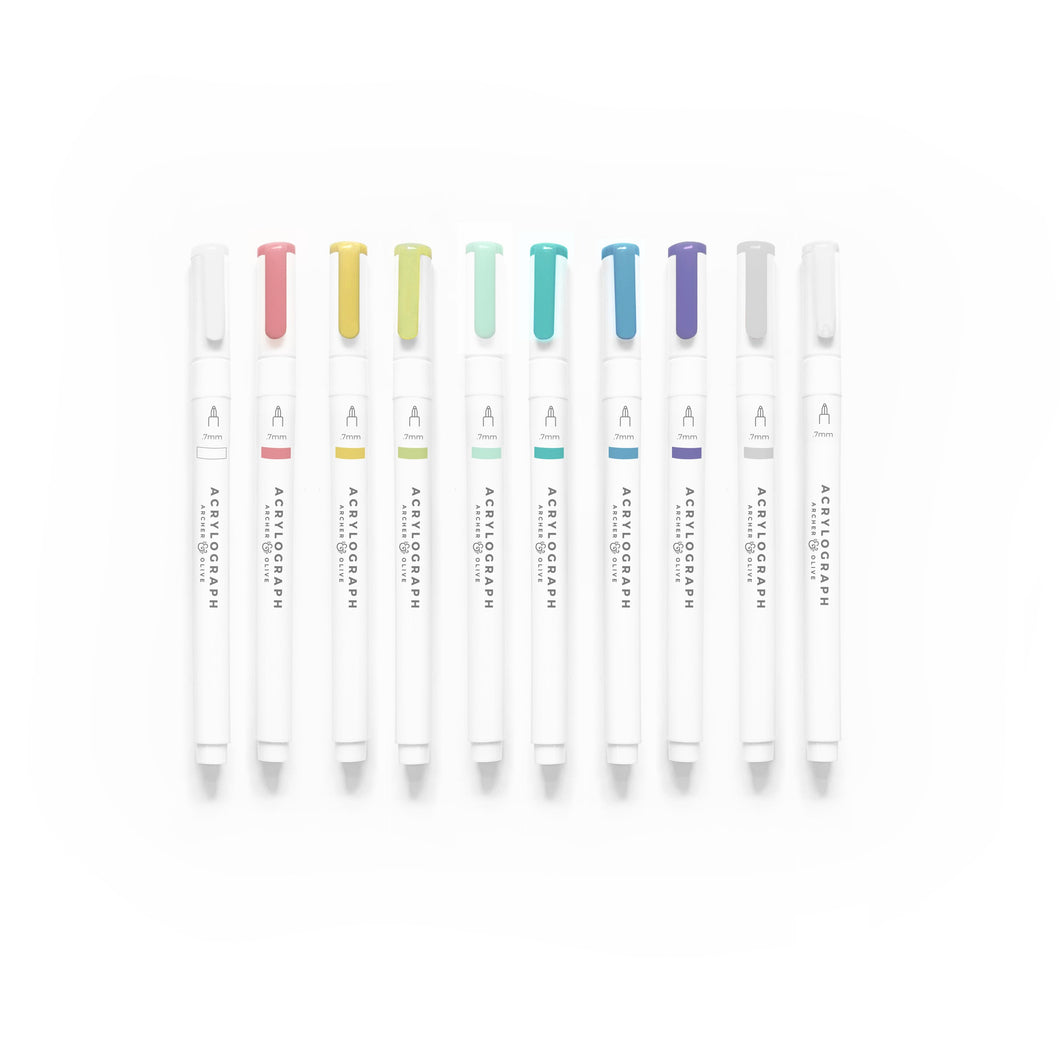 Acrylograph Pens Tropical Collection 0.7mm Tip