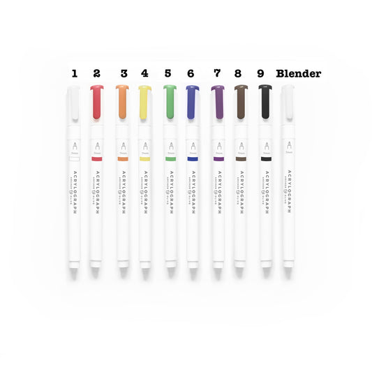 Acrylograph Pens Primary Collection 3mm Tip
