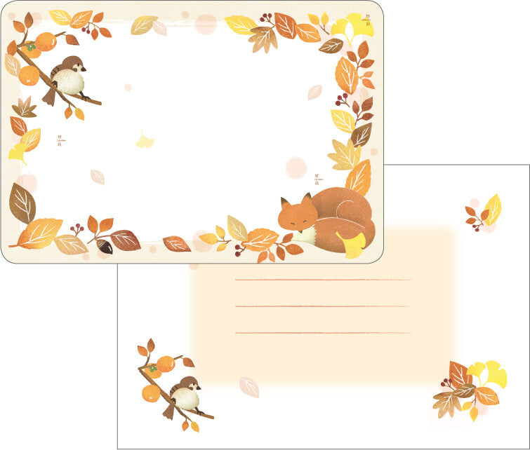 Mini Letter Set - Autumn Biyori Eraser Penchant