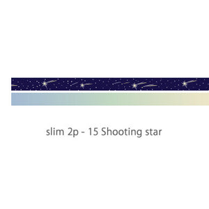 Dailylike Slim 2p - 15 Shooting Star Masking Tape